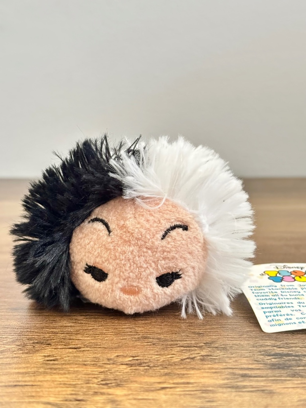 NWT Disney Store Tsum Tsum 101 Dalmatians Cruella De Vil Plush Stuffed AUTHENTIC